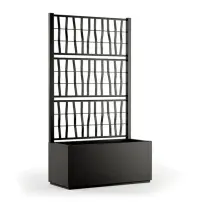 Fioriera Ethica 80 cm grafite 80 litri Stefanplast 68601