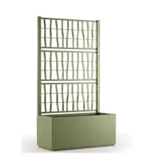 Fioriera Ethica 80 cm verde oliva spalliera – Stefanplast 68602