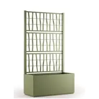 Fioriera Ethica 80 cm verde oliva spalliera – Stefanplast 68602