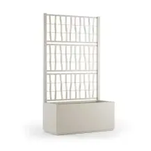 Fioriera Ethica 68600 80 cm Gesso con Spalliera Stefanplast 68600