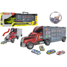 Camion Portauto con 12 Auto in Metallo