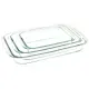 Tris Rostiere Omega in Vetro Pyrex – Set 3 misure Borella