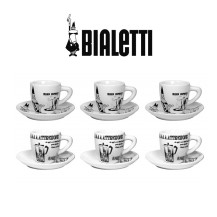 Set 6 Tazzine da Caffè con Piattino – Bialetti