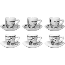 Set 6 Tazzine da Caffè con Piattino – Bialetti