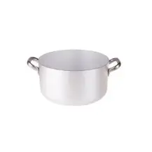 Casseruola Alta 28 cm Alluminio 3mm 2 Manici - Linea 104 - Agnelli