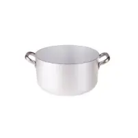 Casseruola Alta 28 cm Alluminio 3mm 2 Manici - Linea 104 - Agnelli