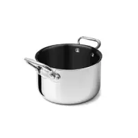 Casseruola Alta Aluinox 2-Ply 24 cm 2 Manici - Agnelli