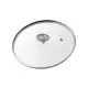 Coperchio Vetro 28 cm Anello Acciaio Induzione - Agnelli