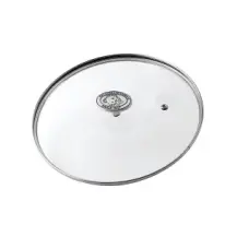 Coperchio Vetro 28 cm Anello Acciaio Induzione - Agnelli
