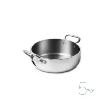 Tegame Rondeau Aluinox 5-Ply 28 cm 2 Manici - Agnelli