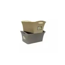 Cestino Living Rattan Medio 30x19x12 cm - Lega