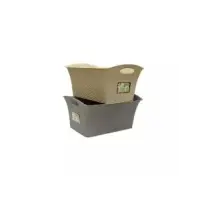 Cestino Living Rattan Medio 30x19x12 cm - Lega