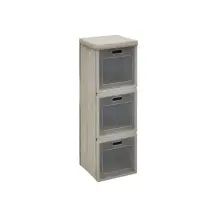 Cube'N Door 3 Scomparti 30x30x90 cm Beige - Scatola Contenitore