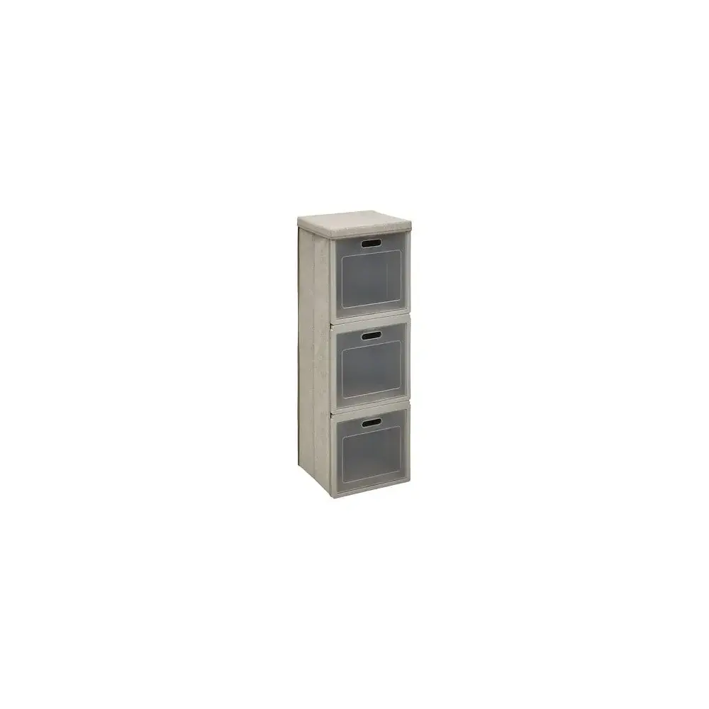 Cube'N Door 3 Scomparti 30x30x90 cm Beige - Scatola Contenitore