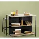 5FIVE Espositore spezie in legno di acacia con 9 barattoli