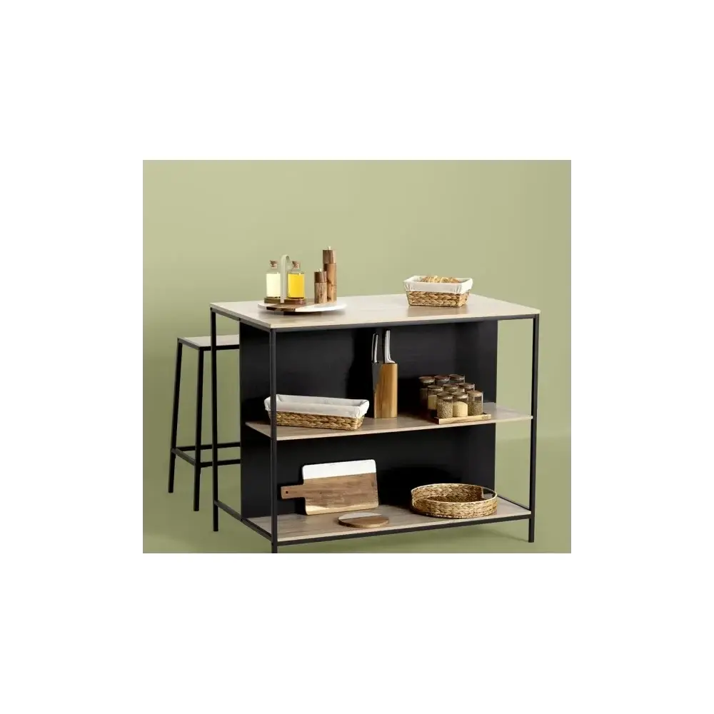 5FIVE Espositore spezie in legno di acacia con 9 barattoli
