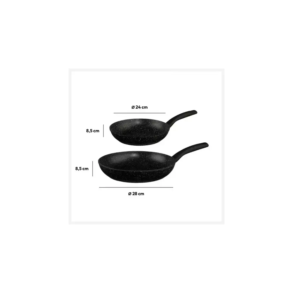 Caractère Set di 2 Pentole Alluminio 24/28 cm – Manici Ergonomici