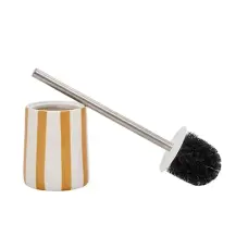 5FIVE Portascopino WC Strio in Ceramica 11x39 cm