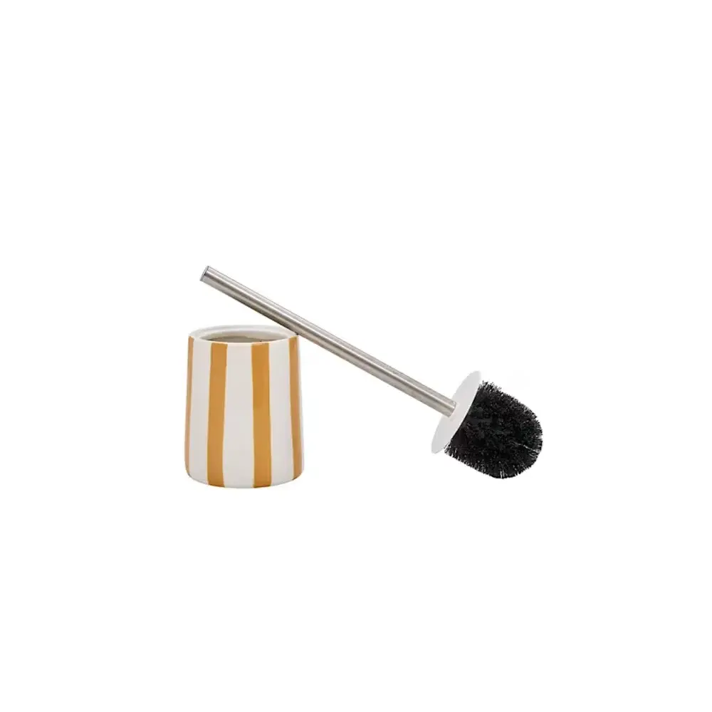 5FIVE Portascopino WC Strio in Ceramica 11x39 cm