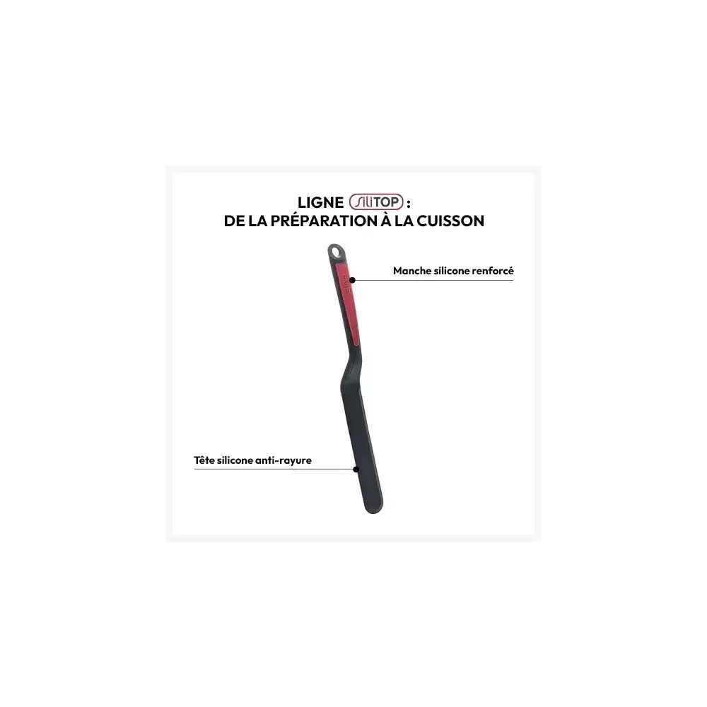 Spatola 151376 Ricurva Silicone 5FIVE – Silicone, 36,5 cm