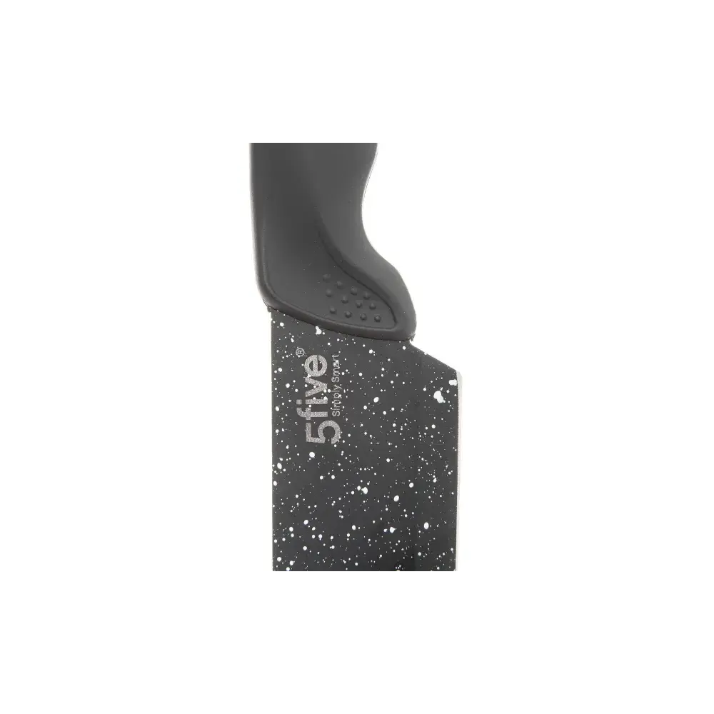 5FIVE Set Utensili Cucina 5 Pezzi con Tagliere in Acciaio Inox