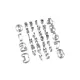 Set 35 Tagliabiscotti Lettere/Numeri 5FIVE - Antiaderente