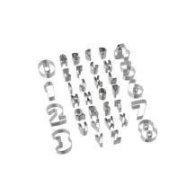 Set 35 Tagliabiscotti Lettere/Numeri 5FIVE - Antiaderente