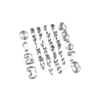 Set 35 Tagliabiscotti Lettere/Numeri 5FIVE - Antiaderente