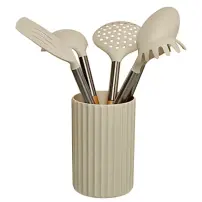 Set 5 Utensili Cucina Equilibre 209752 con Portautensili 5FIVE