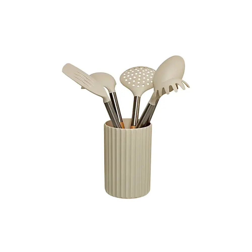 Set 5 Utensili Cucina Equilibre 209752 con Portautensili 5FIVE