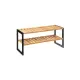 5FIVE Scarpiera Bamboo 2 piani 70x26x35 cm – Capacità 8‑10 paia