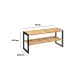 5FIVE Scarpiera Bamboo 2 piani 70x26x35 cm – Capacità 8‑10 paia