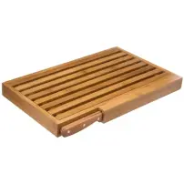 Tagliere pane 5FIVE 44 × 27 cm con coltello – dimensioni pratiche