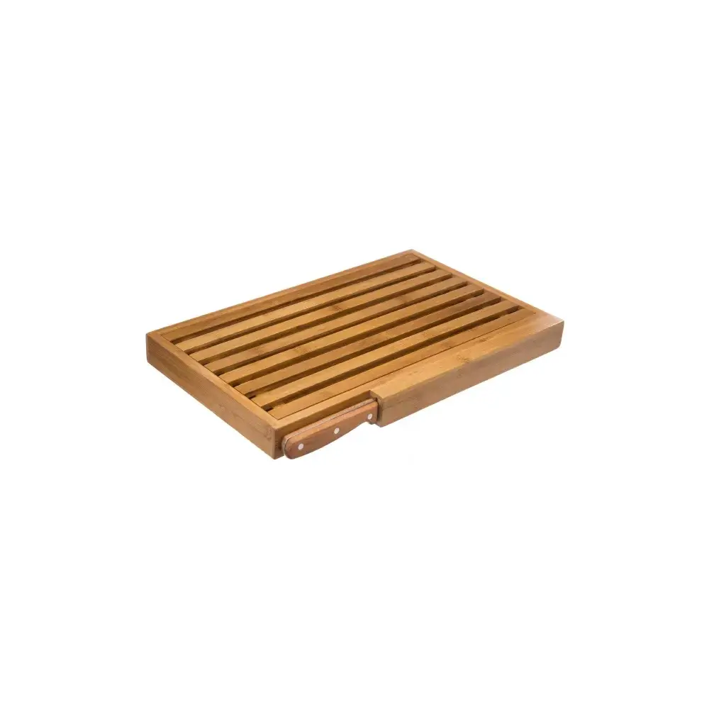 Tagliere pane 5FIVE 44 × 27 cm con coltello – dimensioni pratiche