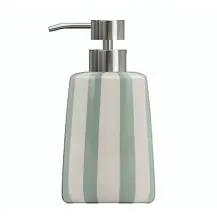 Dispenser Sapone Strio 5FIVE in Ceramica Verde 9x17 cm