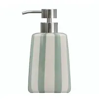Dispenser Sapone Strio 5FIVE in Ceramica Verde 9x17 cm