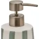 Dispenser Sapone Strio 5FIVE in Ceramica Verde 9x17 cm