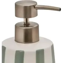 Dispenser Sapone Strio 5FIVE in Ceramica Verde 9x17 cm