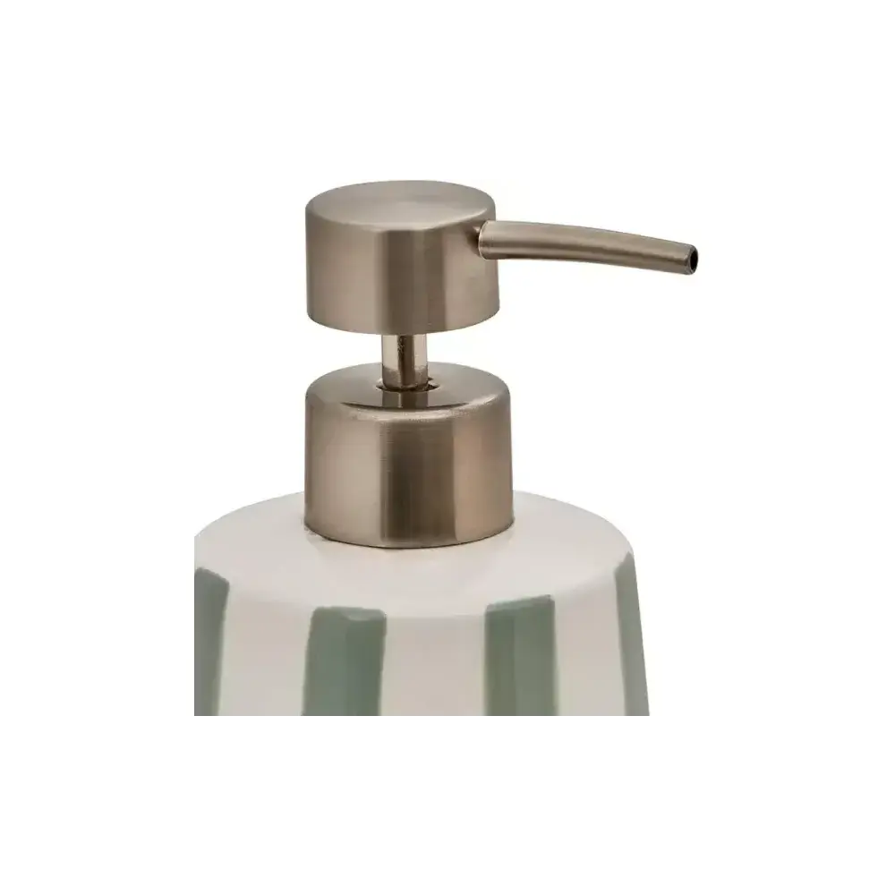 Dispenser Sapone Strio 5FIVE in Ceramica Verde 9x17 cm