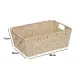 5FIVE Cestino Portaoggetti Beige 28x20x11 cm – Design Intrecciato
