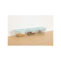 Set 3 Contenitori Vetro Clipeat 5FIVE 0,18 L