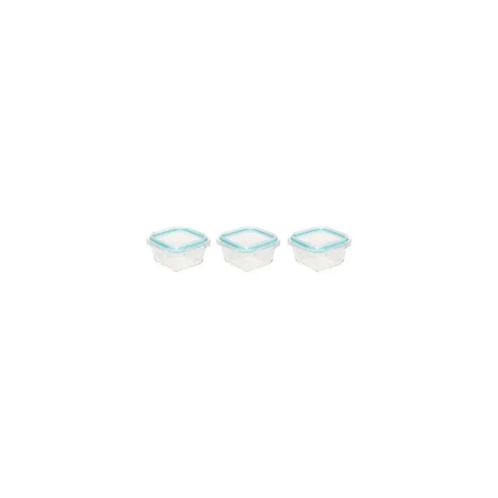Set 3 Contenitori Vetro Clipeat 5FIVE 0,18 L