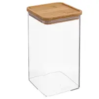 Contenitore Quadrato 1,5 L con Tappo in Bamboo – 5FIVE