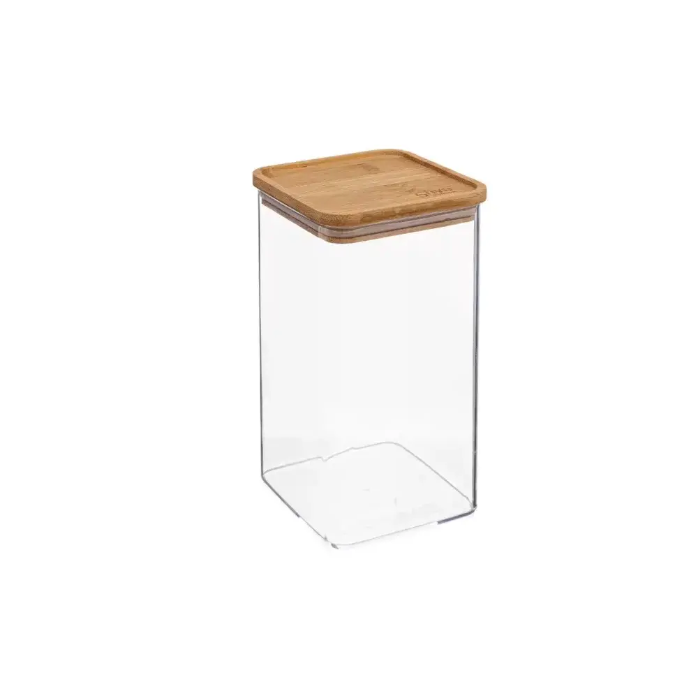 Contenitore Quadrato 1,5 L con Tappo in Bamboo – 5FIVE
