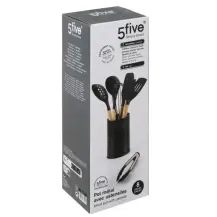 Set 7 Utensili 189394 con Contenitore Metallo 5FIVE - 5FIVE