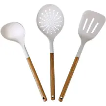 Set Utensili Cucina Harmony 5FIVE in Legno di Acacia - 3 Pezzi