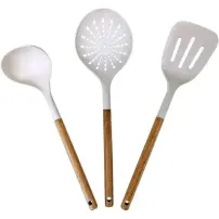 Set Utensili Cucina Harmony 5FIVE in Legno di Acacia - 3 Pezzi