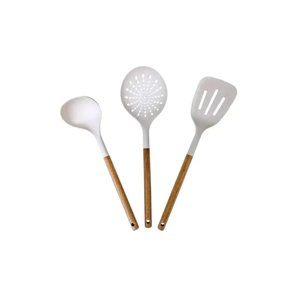 Set Utensili Cucina Harmony 5FIVE in Legno di Acacia - 3 Pezzi