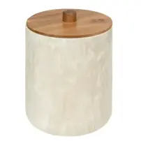 Cestino Effetto Marmo 5FIVE 5 Litri con Tappo Acacia