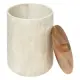 Cestino Effetto Marmo 5FIVE 5 Litri con Tappo Acacia